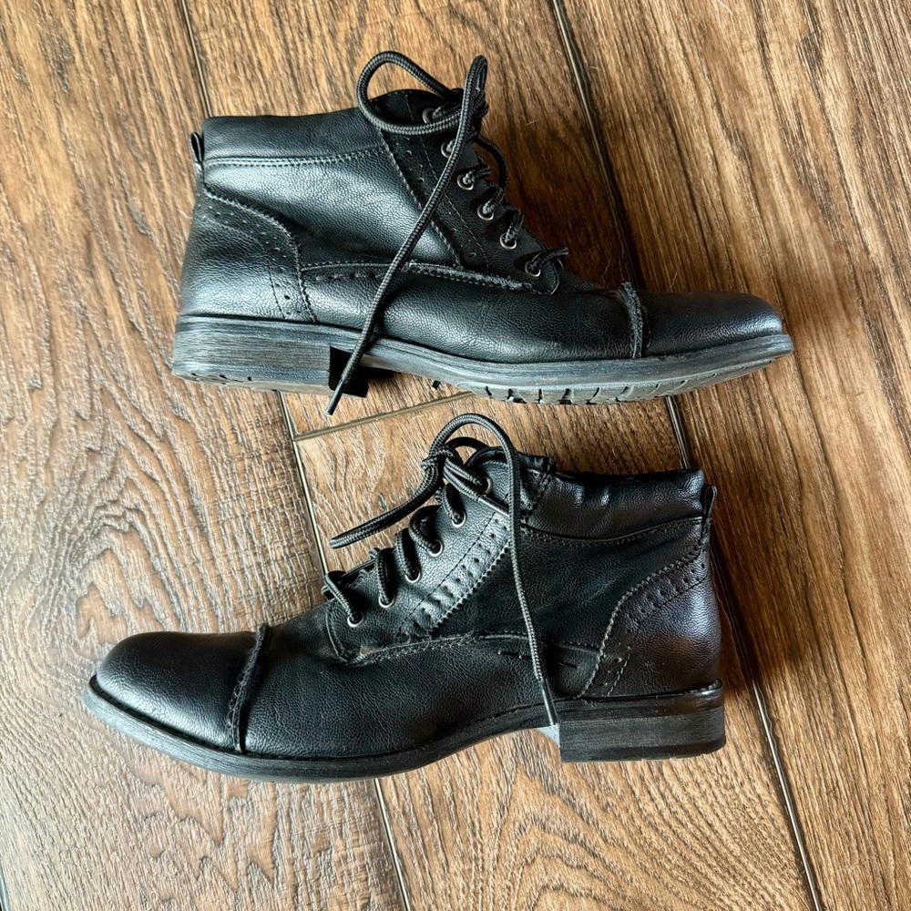 Fergalicious by Fergie black lace up ankle boots